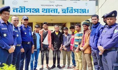 নবীগঞ্জে ৭ ছিনতাইকারী আটক
