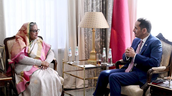 শেখ হাসিনার সঙ্গে কাতার ও ডেনিশ প্রধানমন্ত্রীর বৈঠক