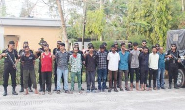 সিলেটে ছিনতাই চক্রের ১২ সদস্যকে গ্রেপ্তার করল র‍্যাব-৯