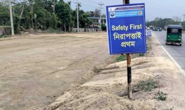 উন্নয়নকাজে ধীরগতি: ঈদযাত্রায় যানজট শঙ্কায় ঢাকা-সিলেট মহাসড়ক