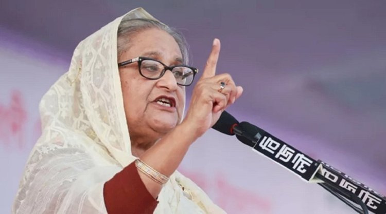 বিএনপি নেতারা কেন স্ত্রীদের ভারতীয় শাড়ি পোড়াচ্ছেন না: প্রধানমন্ত্রী