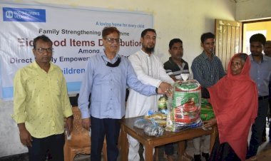 এস ও এস শিশু পল্লী সিলেটের উদ্যোগে ৪৯০টি পরিবারের মাঝে খাদ্যসামগ্রী বিতরণ 