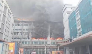 হবিগঞ্জে প্রাণ চিপসের কারখানায় আগুন