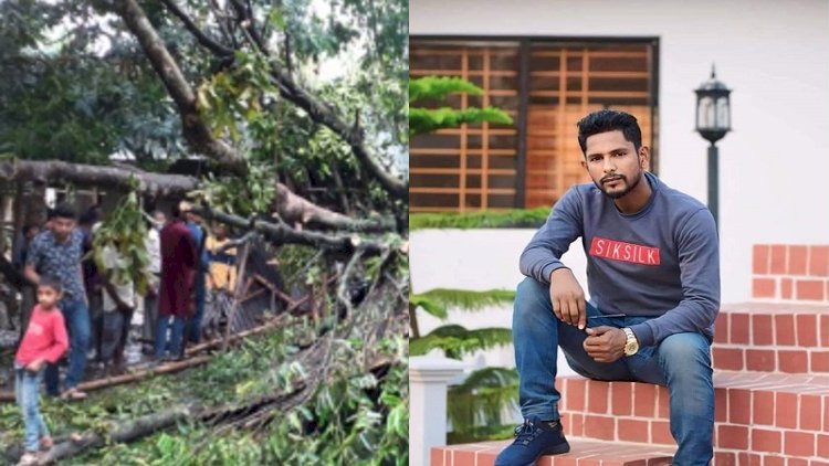 সুনামগঞ্জে ঝড়ের কবলে পড়ে আ হ ত যুবকের মৃ ত্যু