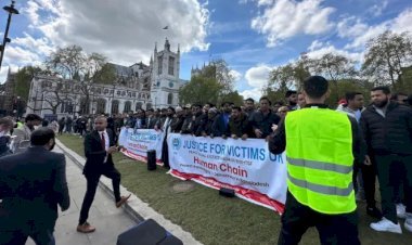 বাংলাদেশের মানবাধিকার ও গণতন্ত্র রক্ষার দাবিতে লন্ডনে মানববন্ধন