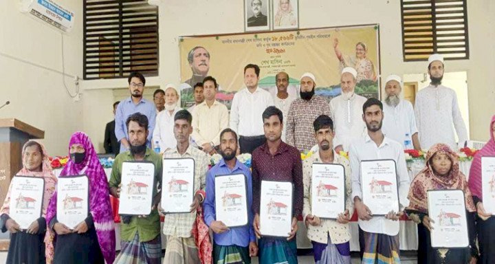 গোয়াইনঘাটে প্রধানমন্ত্রীর ঘর উপহার পেলো ৪০টি পরিবার