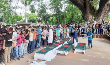 কফিন ধরে আন্দোলন চালিয়ে যাওয়ার শপথ শিক্ষার্থীদের