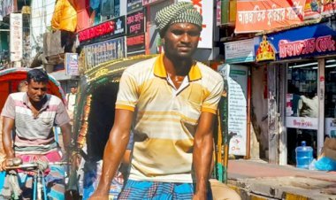 সিলেটে তীব্র গরমে ভোগান্তিতে শ্রমজীবীরা