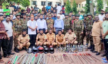 সিকৃবিতে যৌথবাহিনীর অভিযানে অস্ত্র ও মাদক উদ্ধার