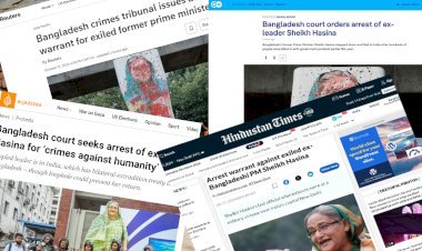 বিশ্ব গণমাধ্যমে শেখ হাসিনার গ্রেপ্তারি পরোয়ানা