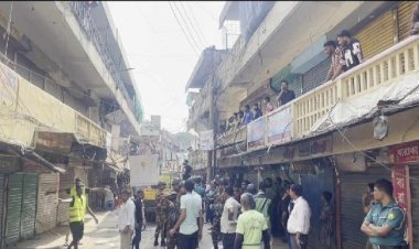 সিলেট নগরের ফুটপাত ও সড়ক দখলমুক্ত করতে যৌথবাহিনীর অভিযান
