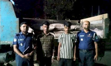 সিলেটে ২৫ বস্তা ভারতীয় চিনিসহ ২ যুবক আটক