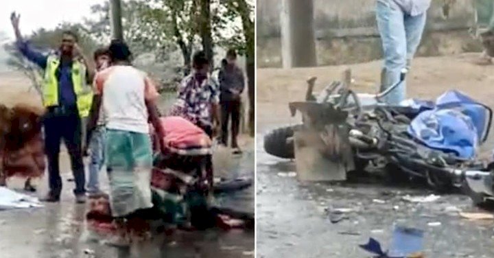 সিলেটে ট্রাক-মোটরসাইকেল সং ঘ র্ষে নিহত ২