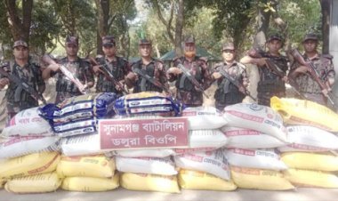 সুনামগঞ্জে ২০ লক্ষাধিক টাকার ভারতীয় মালামাল জব্দ