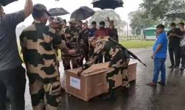 কুলাউড়ায় বিএসএফের গুলিতে নি হ ত তরুণের মরদেহ হস্তান্তর