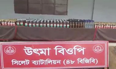 সিলেট সীমান্তে বিপুল পরিমাণ ভারতীয় মাদকদ্রব্য জব্দ