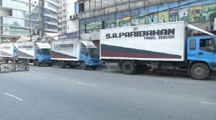 সিলেটে এসএ পরিবহন থেকে বিপুল ভারতীয় চোরাই পণ্য জব্দ