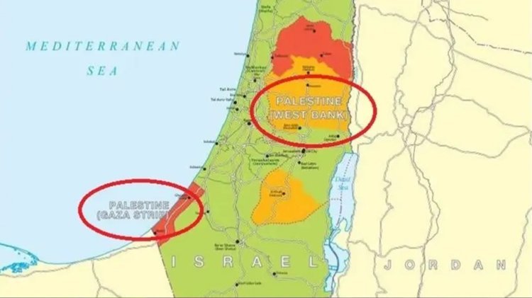 যুক্তরাজ্যের সরকারি মানচিত্রে ফিলিস্তিনের নাম