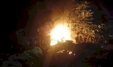 কেরানীগঞ্জে থানায় আগুন