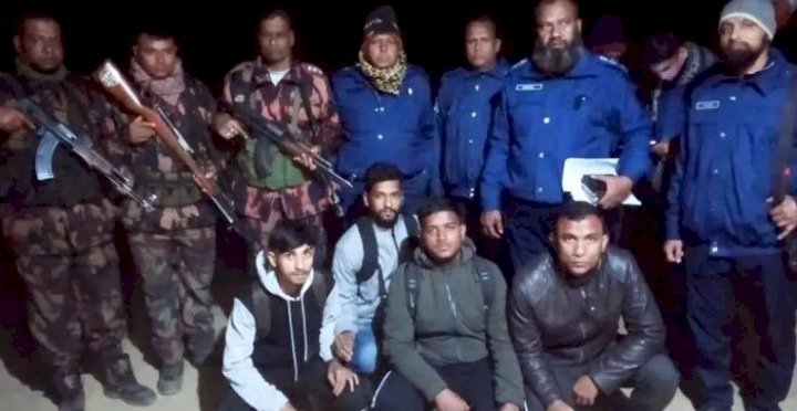 পর্তুগাল যাওয়ার চেষ্টায় ভারতে অনুপ্রবেশ, হবিগঞ্জের ৪ যুবক আটক