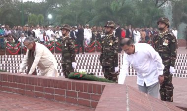 স্বাধীনতা দিবসে জাতীয় স্মৃতিসৌধে রাষ্ট্রপতি ও প্রধানমন্ত্রীর শ্রদ্ধা