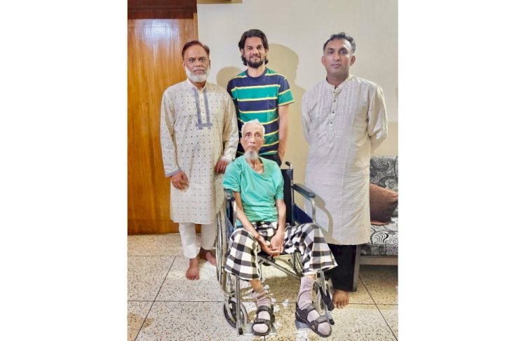 সিলেট জেলা ক্রীড়া সংস্থার সাবেক সাধারণ সম্পাদক জনাব খন্দকার বাবুল কে দেখতে গেলেন সাবেক তিন খেলোয়াড়